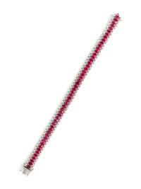 RUBY AND DIAMOND BRACELET