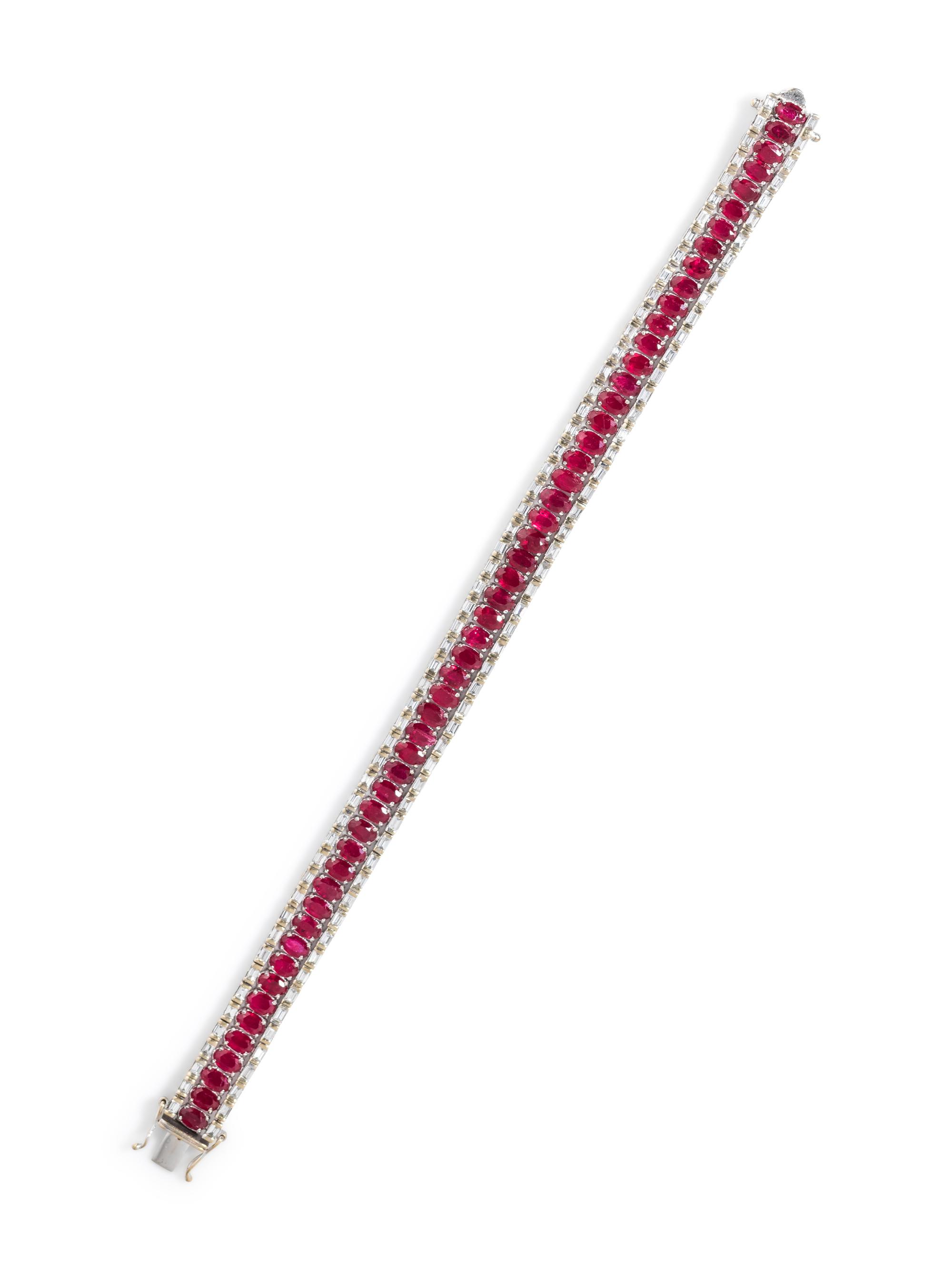 RUBY AND DIAMOND BRACELET