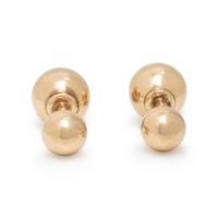 YELLOW GOLD BALL CUFFLINKS