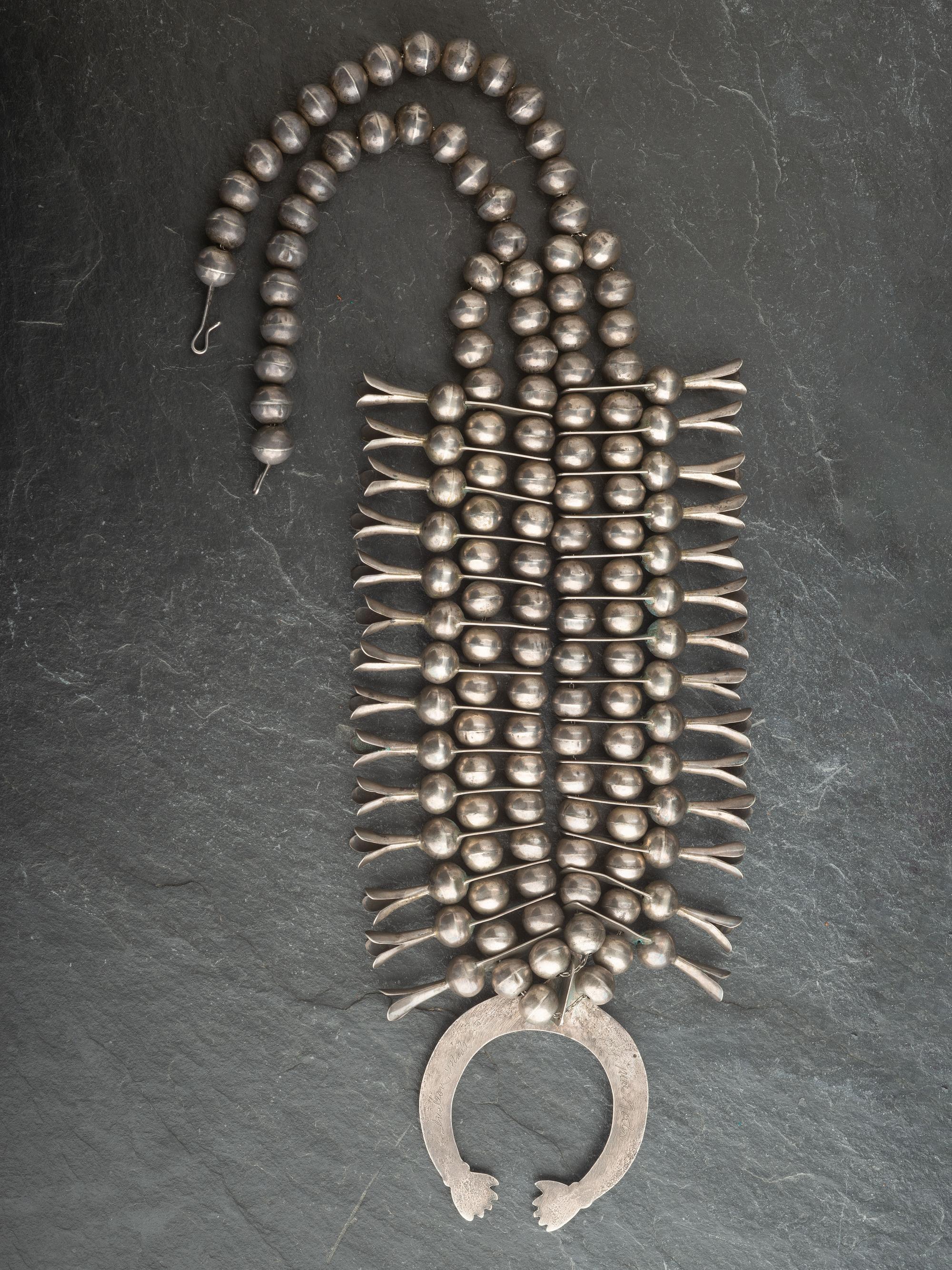 Silver Squash Blossom Necklace