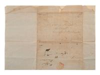 [WAR OF 1812]. Letter describing military movements in Upstate New York, written by Ira Wright. Brownville, 4 April 1813.