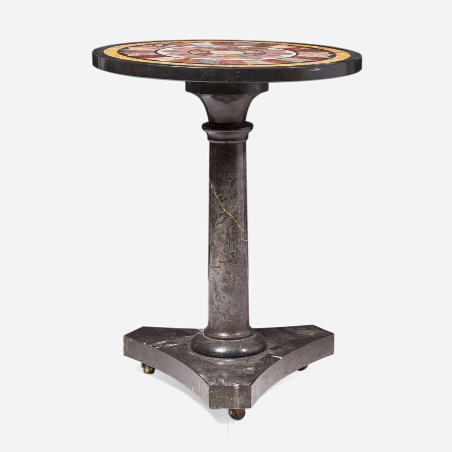 A Victorian specimen marble pedestal table 19th century