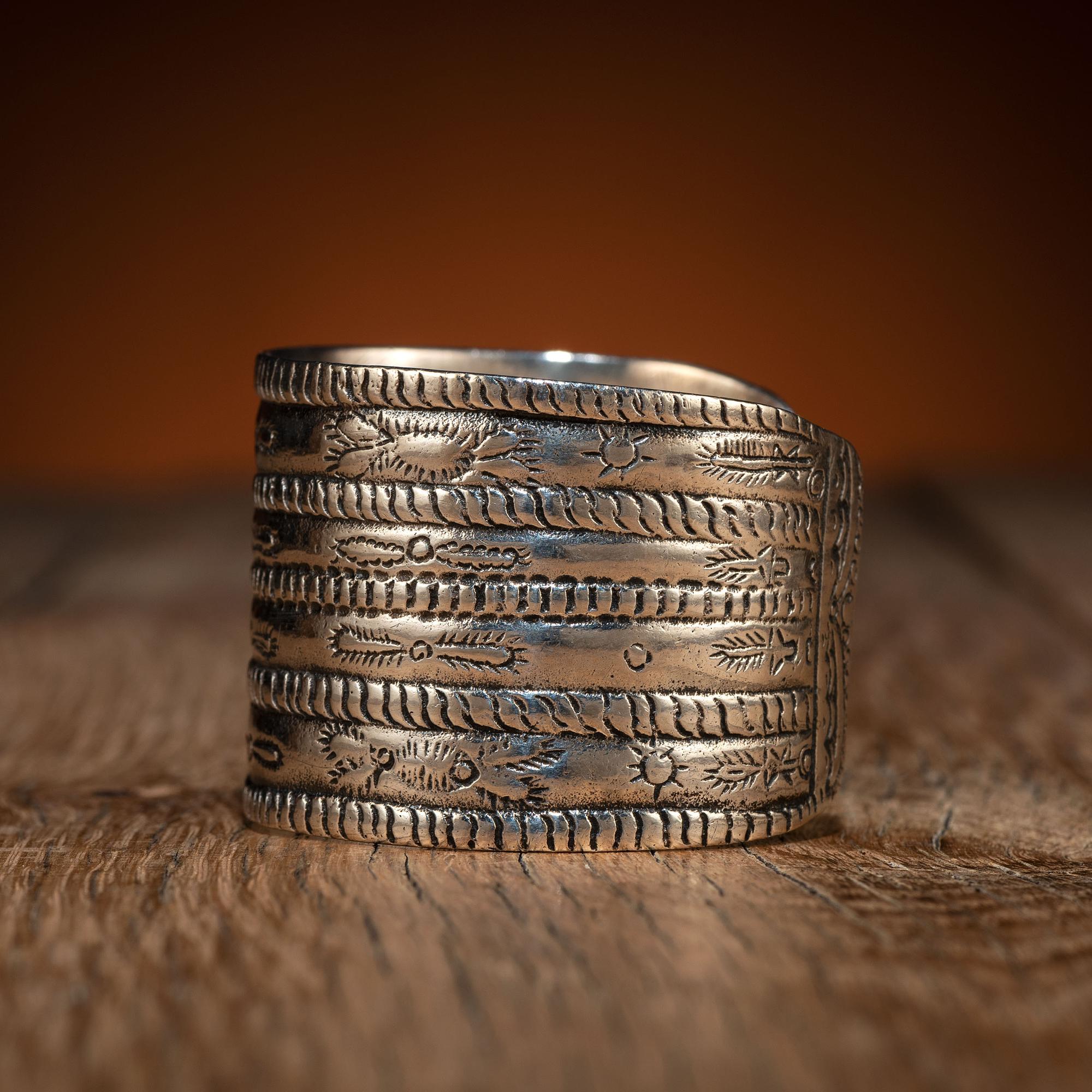 Navajo Stamped Ingot Cuff Bracelet