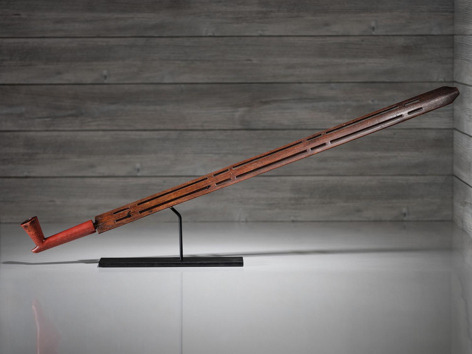 Eastern Great Lakes Calumet Stem, with Catlinite Pipe Bowl