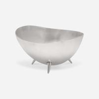 Donald Wright (American, 1930-2012) A Silver Bowl and Spoon, USA, circa 1960s