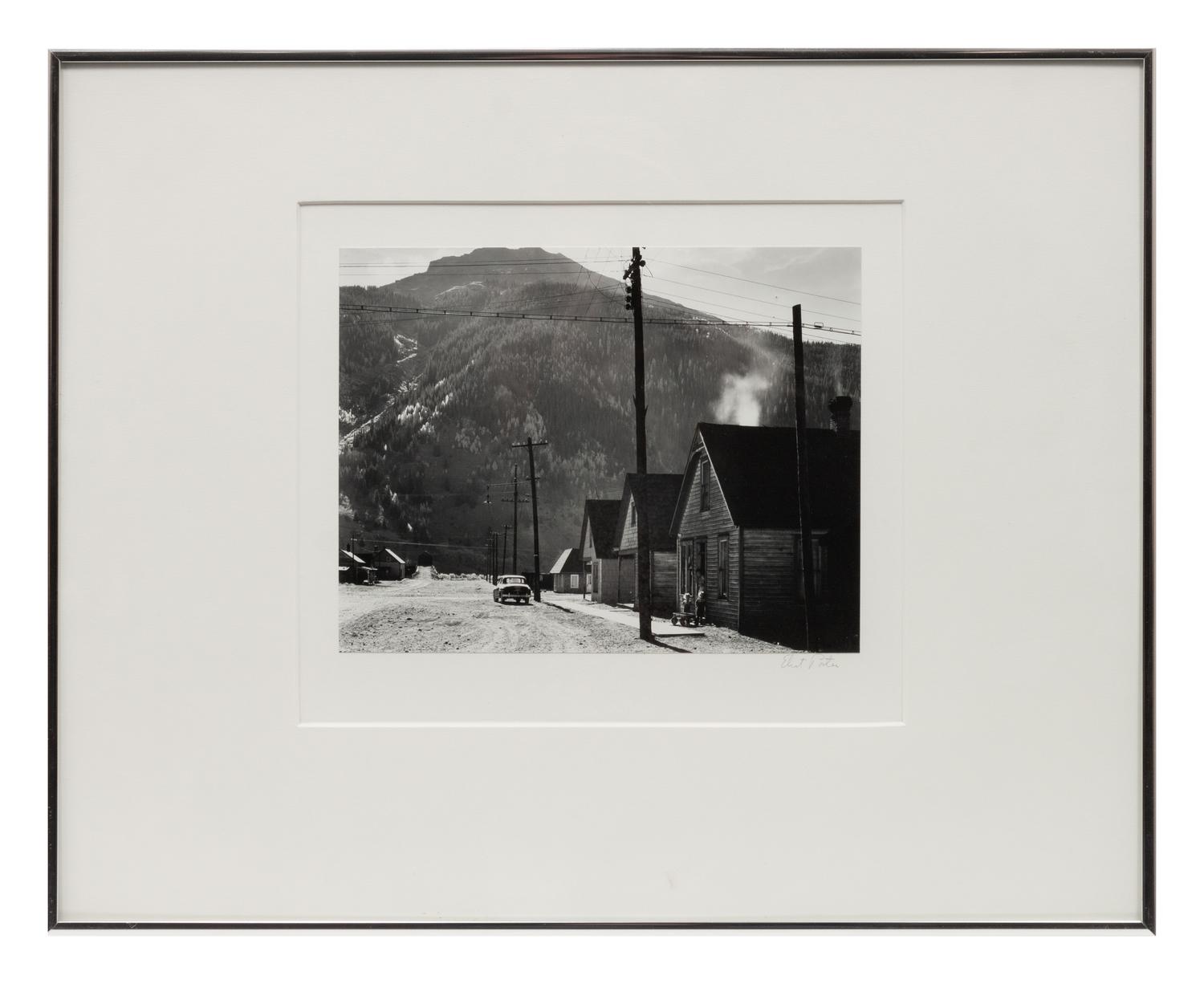 Untitled (Dirt road, two children with wagon) , 1930s-40s