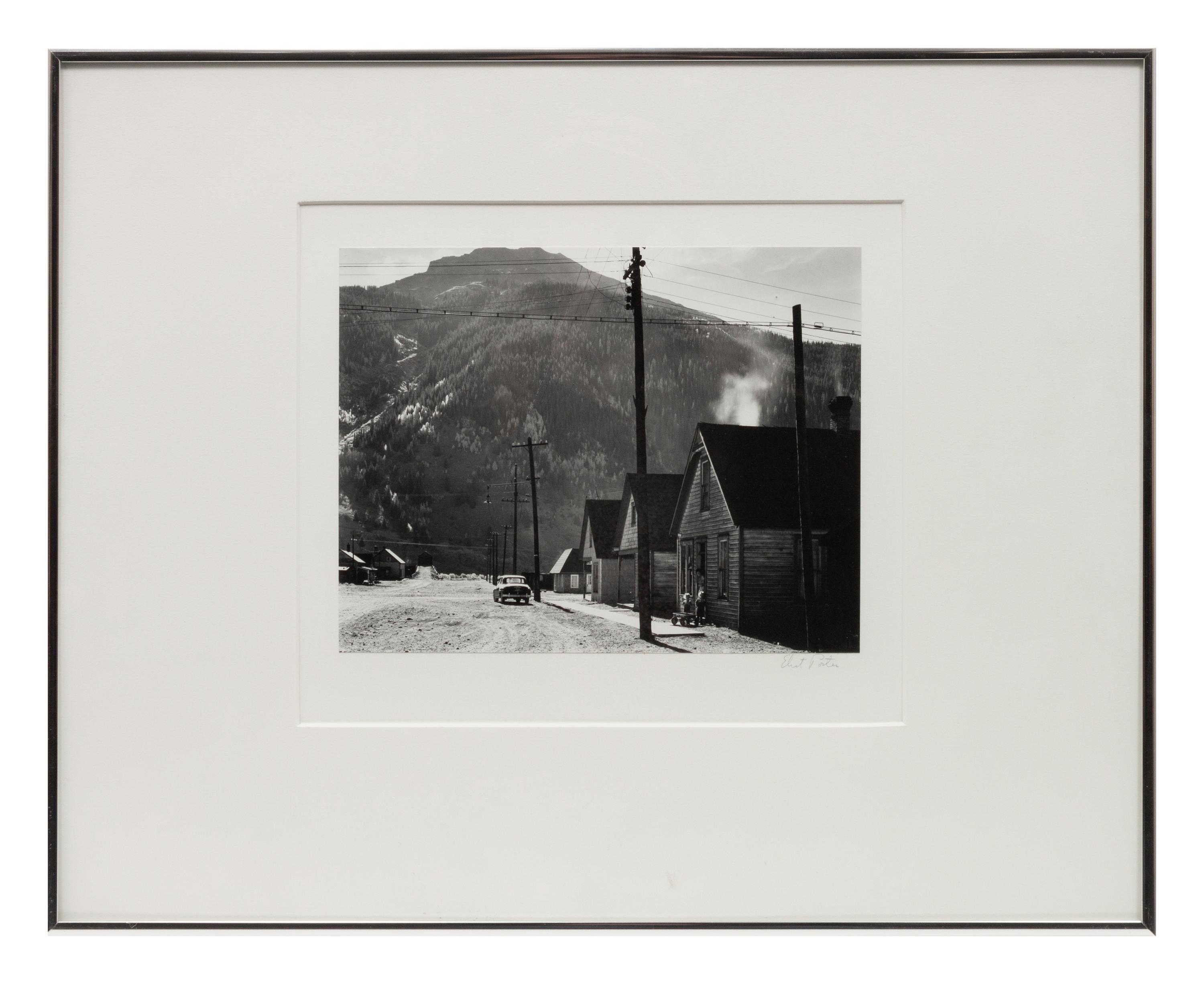 Untitled (Dirt road, two children with wagon) , 1930s-40s