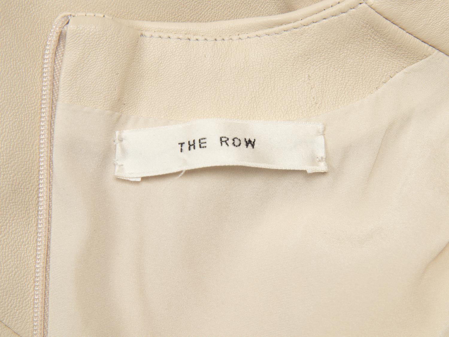 The Row Sleeveless Leather Dress