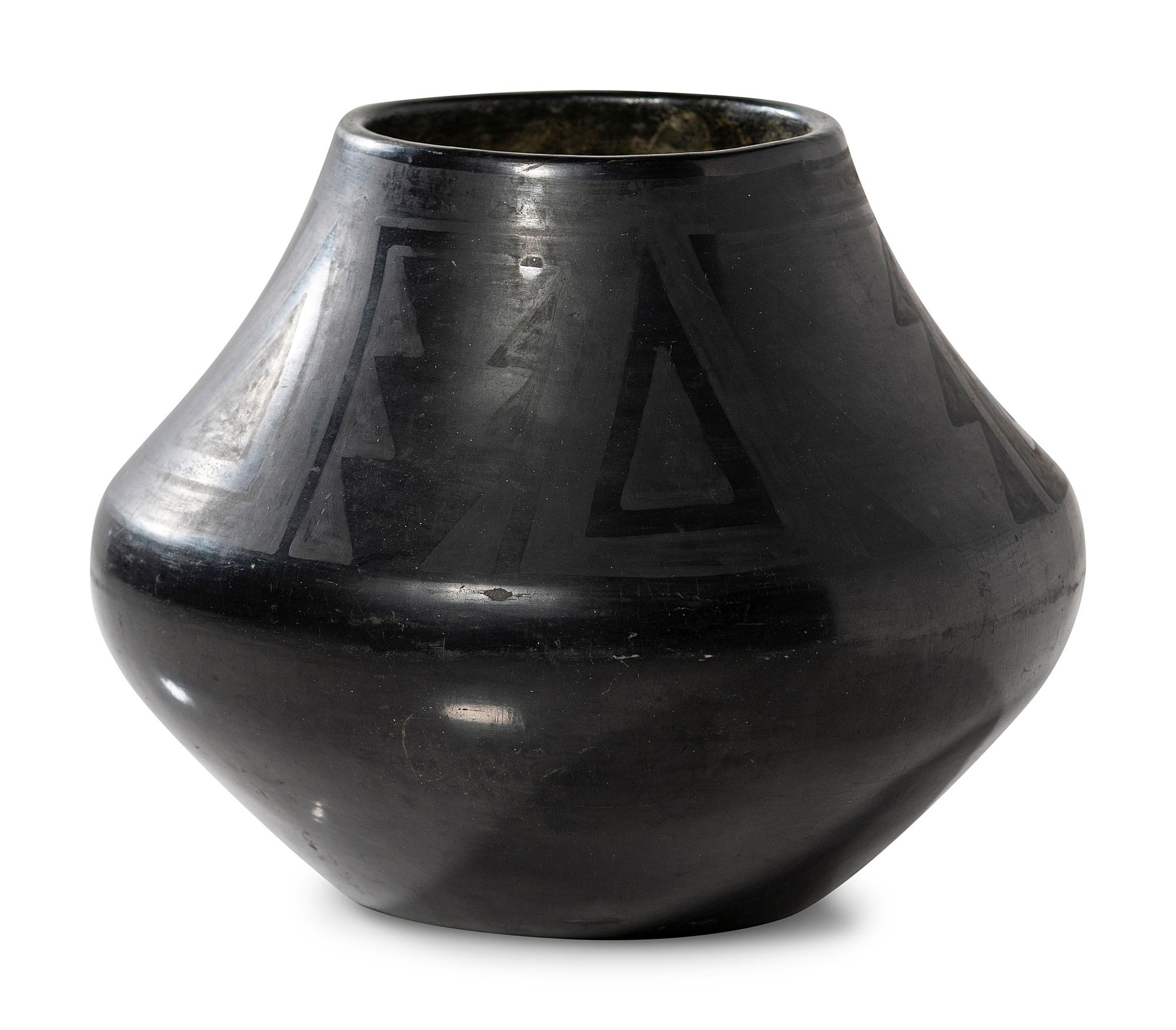 Blackware Pottery Jar 1923-1925