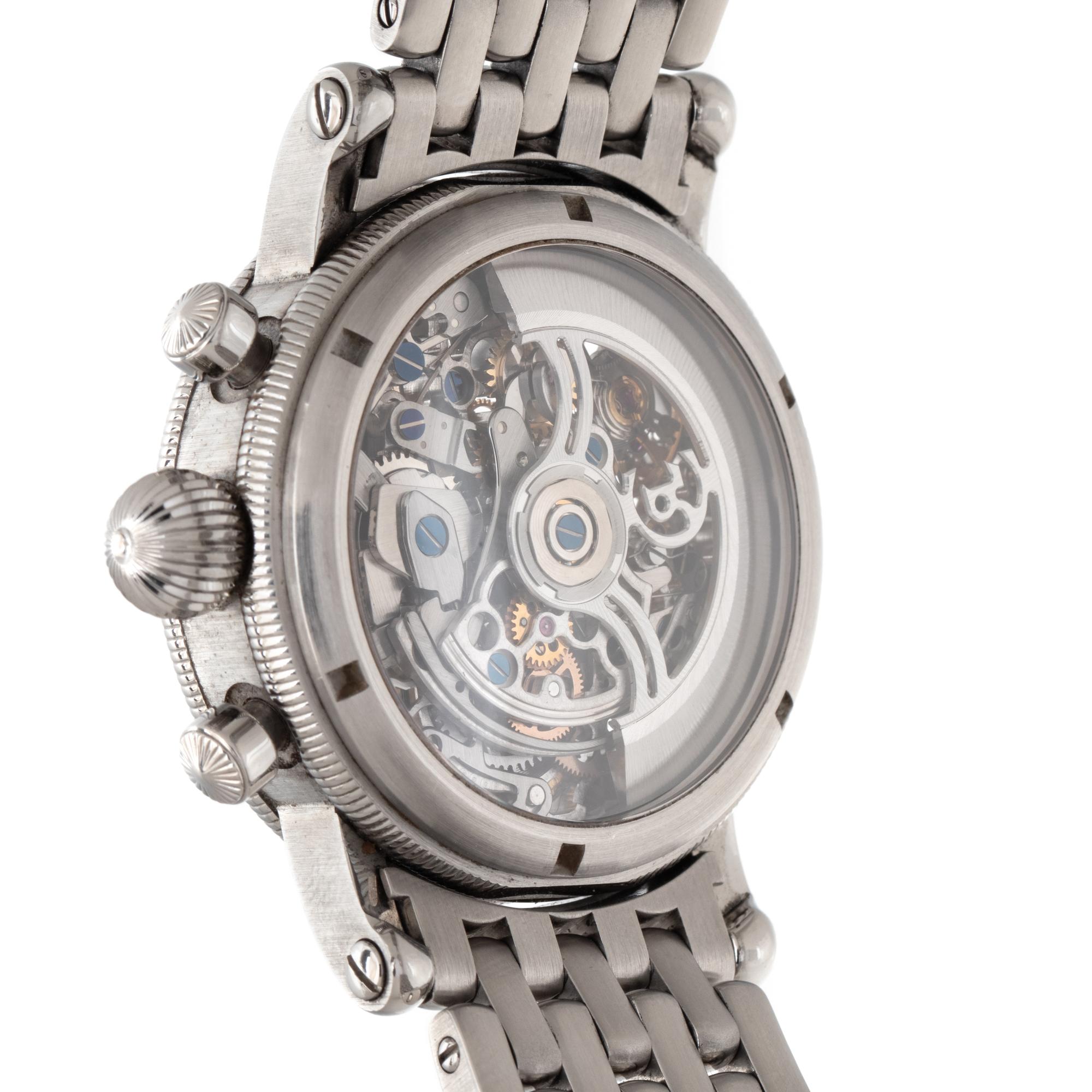 CHRONOSWISS, STAINLESS STEEL REF. 7523 'OPUS' CHRONOGRAPH WRISTWATCH