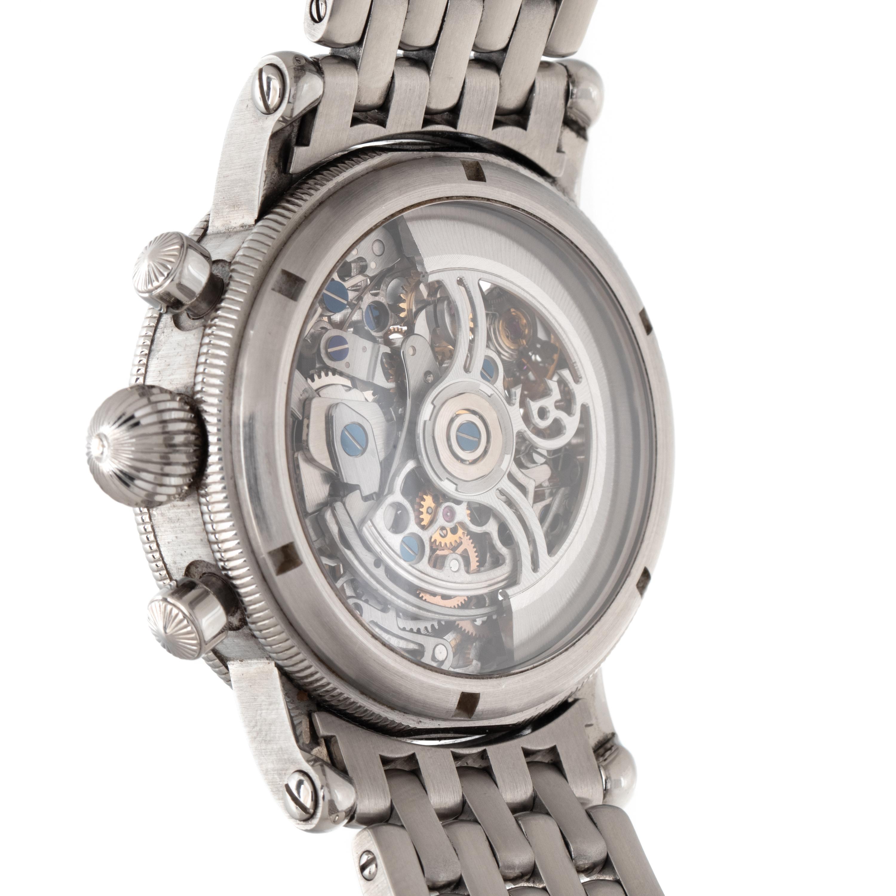 CHRONOSWISS, STAINLESS STEEL REF. 7523 'OPUS' CHRONOGRAPH WRISTWATCH