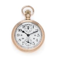 Elgin, G.F. Open Face 'Time Indicator' Pocket Watch, Circa 1919