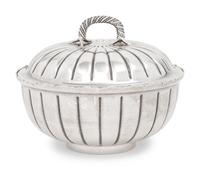 A Mexican Silver Covered Bowl Retailed by Tiffany and Co