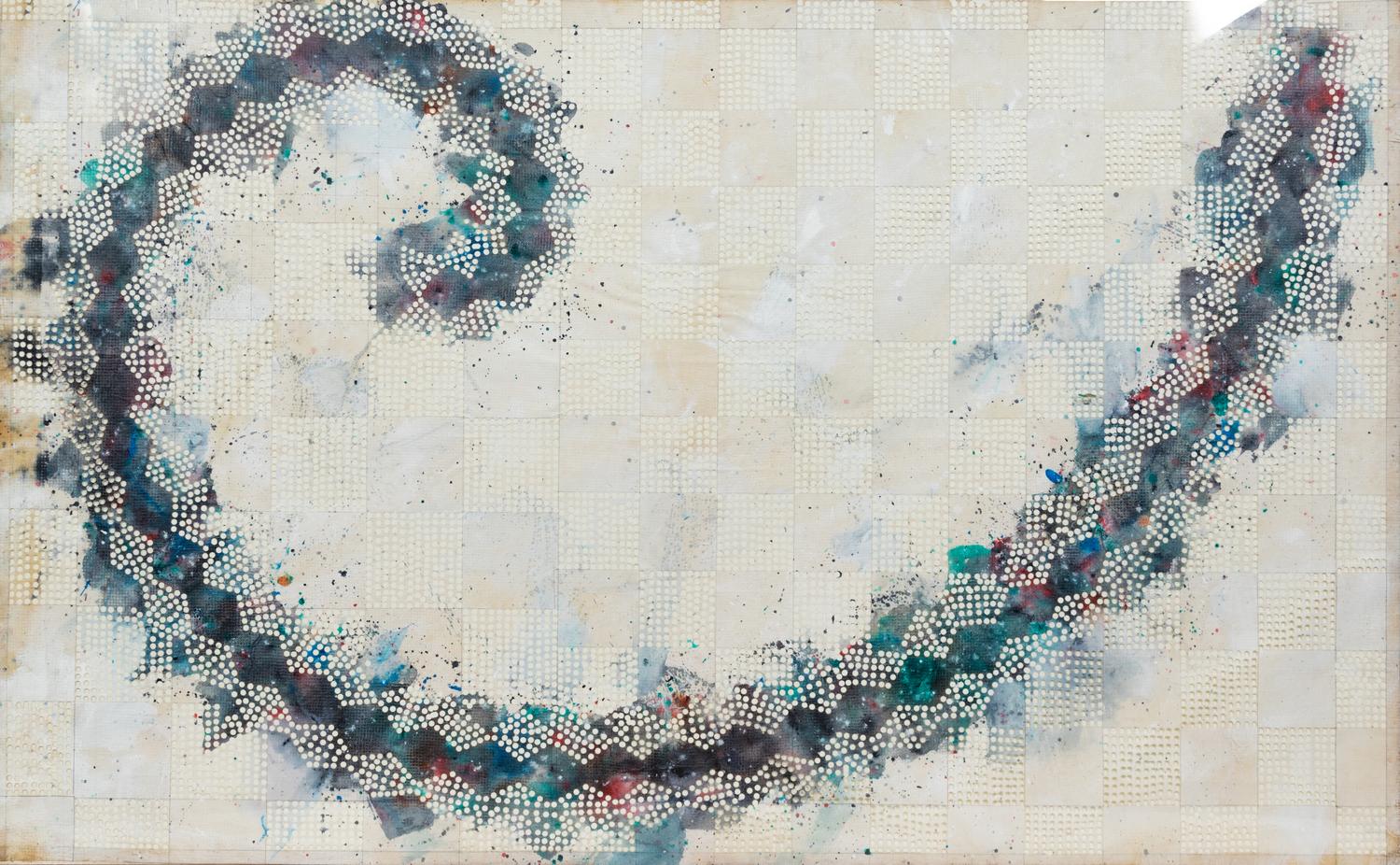 Tom Wudl(American, b. 1948)Untitled, Swirlgouache, hole punch on paperunsigned