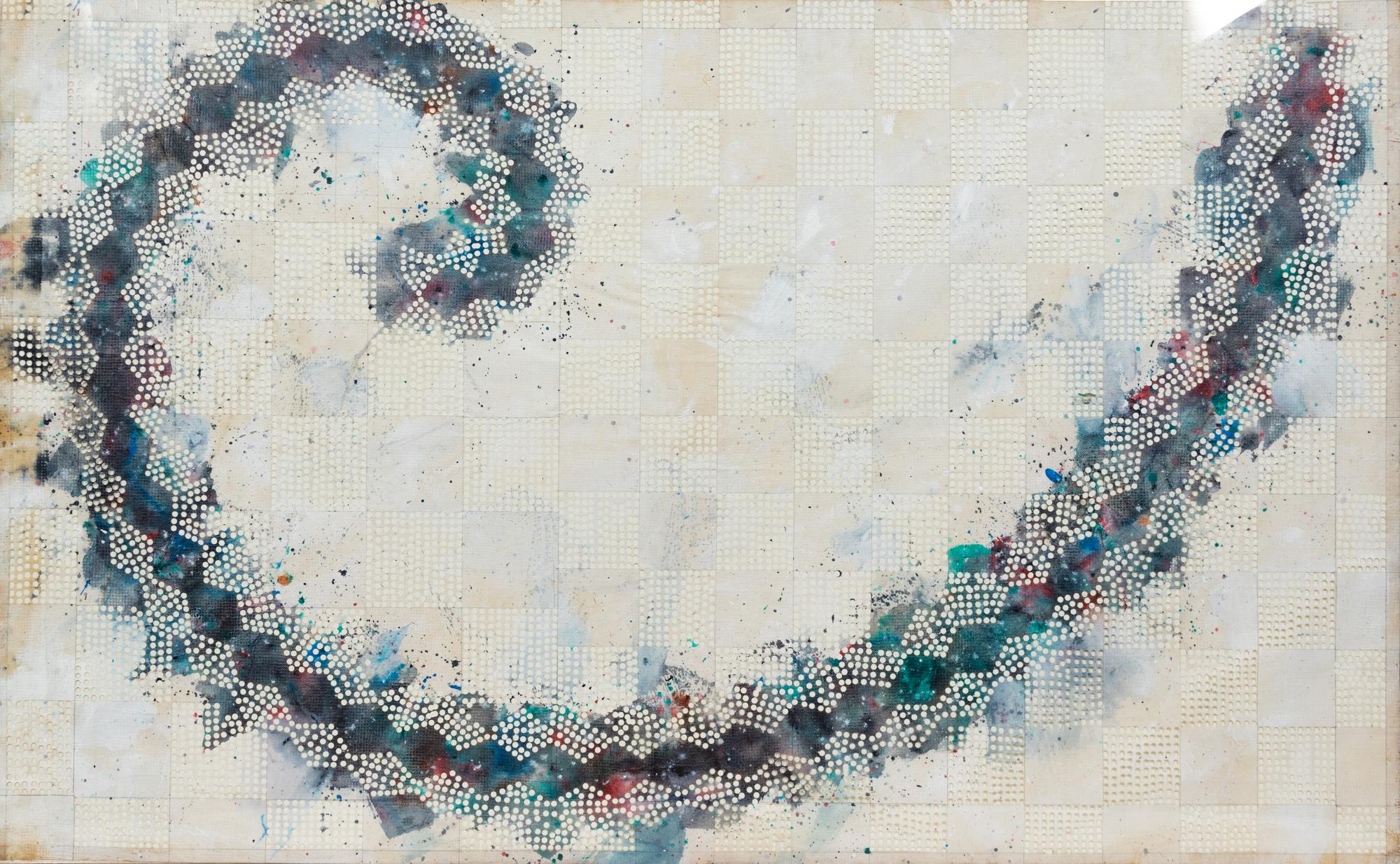 Tom Wudl(American, b. 1948)Untitled, Swirlgouache, hole punch on paperunsigned
