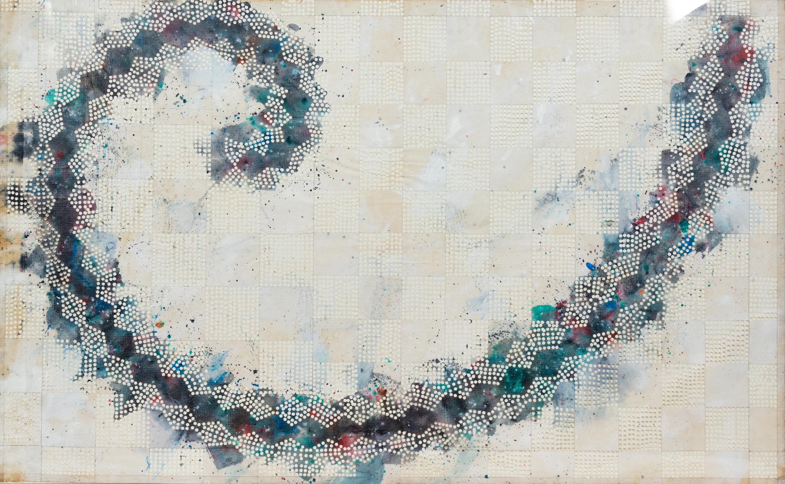 Tom Wudl(American, b. 1948)Untitled, Swirlgouache, hole punch on paperunsigned