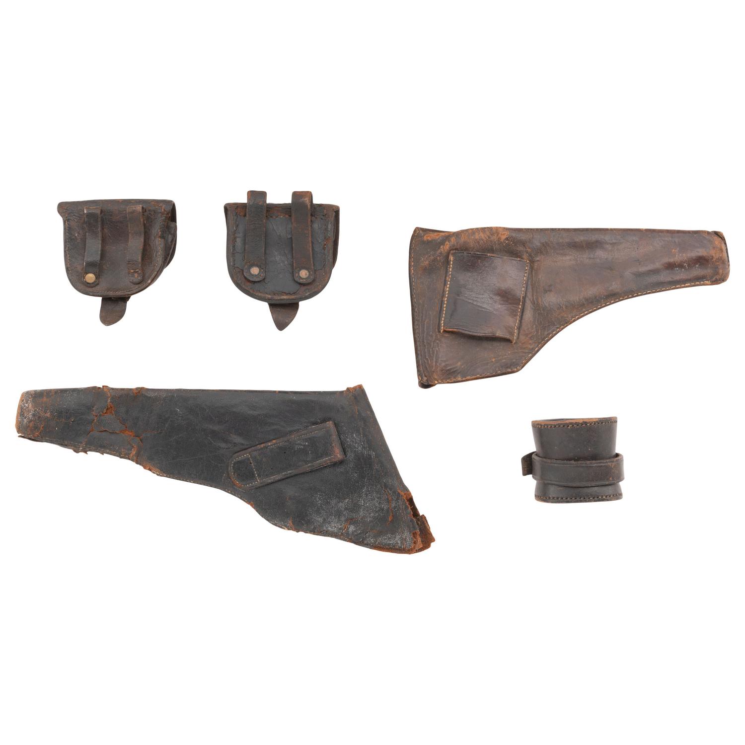 Group of Civil War Era Leather Items
