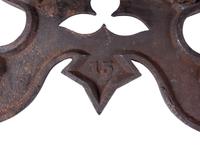 A Cast Iron Lyre Form Music Stand