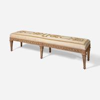 An Italian Neoclassical style painted wood bench late 19th / 20th century