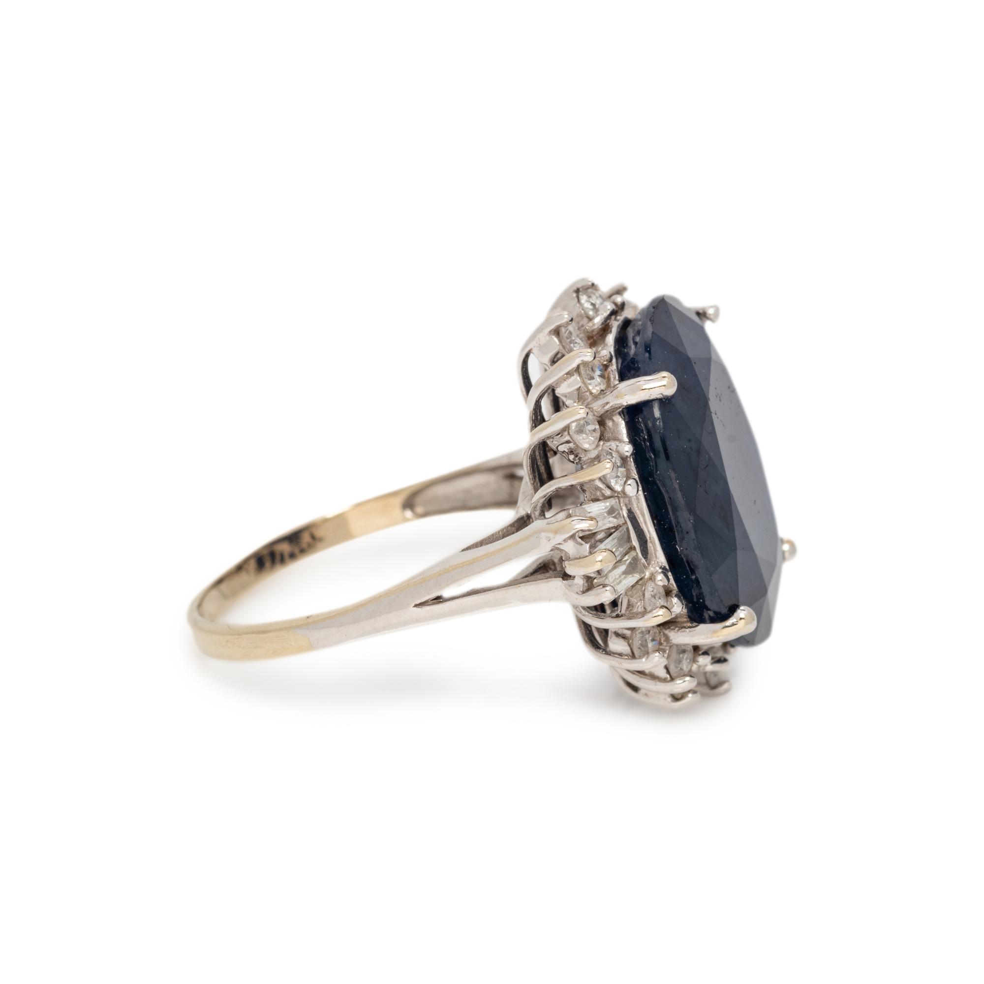 SAPPHIRE AND DIAMOND RING