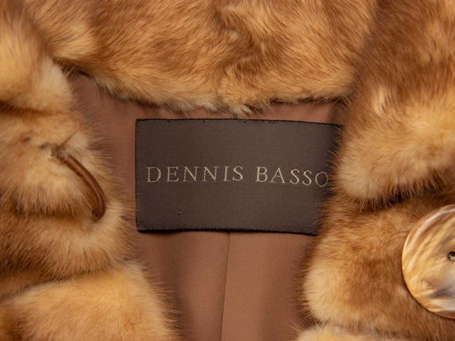 DENNIS BASSO, BLONDE MINK FUR JACKET