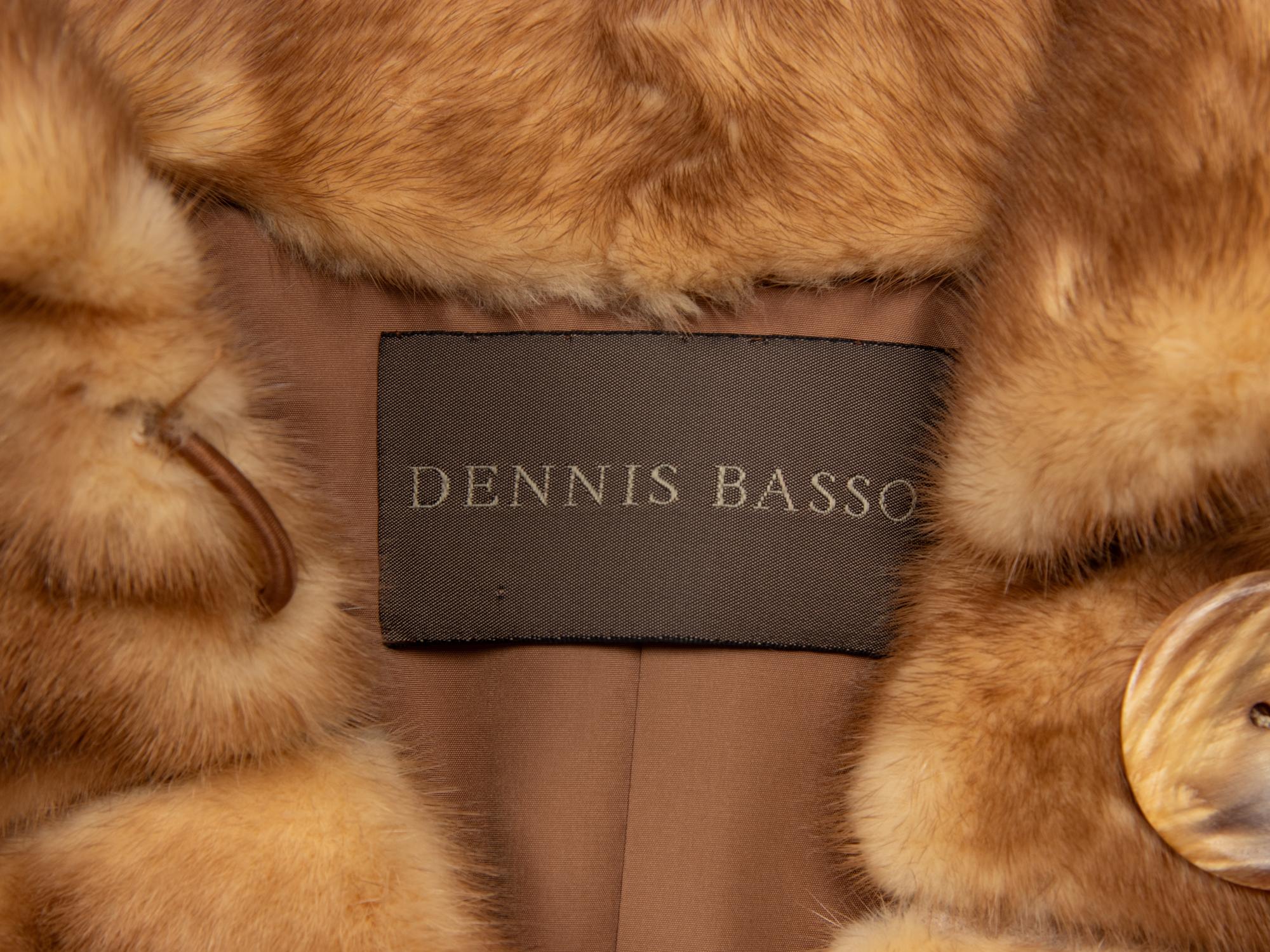 DENNIS BASSO, BLONDE MINK FUR JACKET