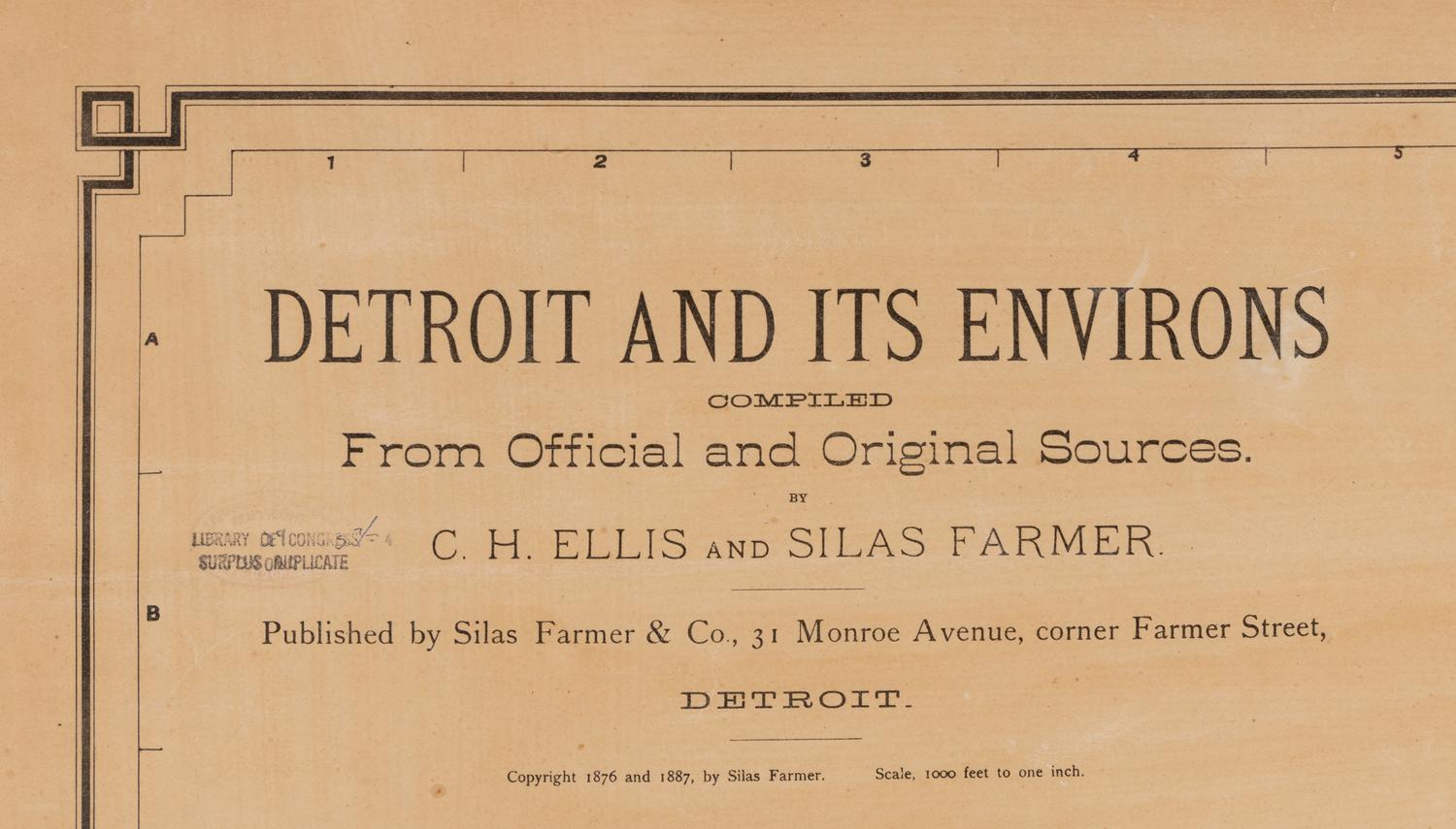 A Wall Map of Detroit