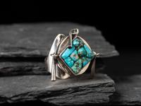 Silver and Turquoise Ring