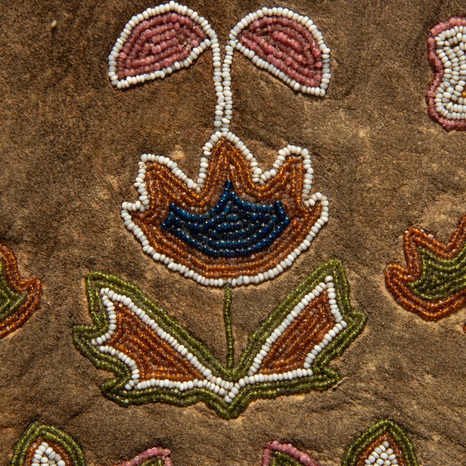 Apsáalooke [Crow] Beaded Hide Gauntlets