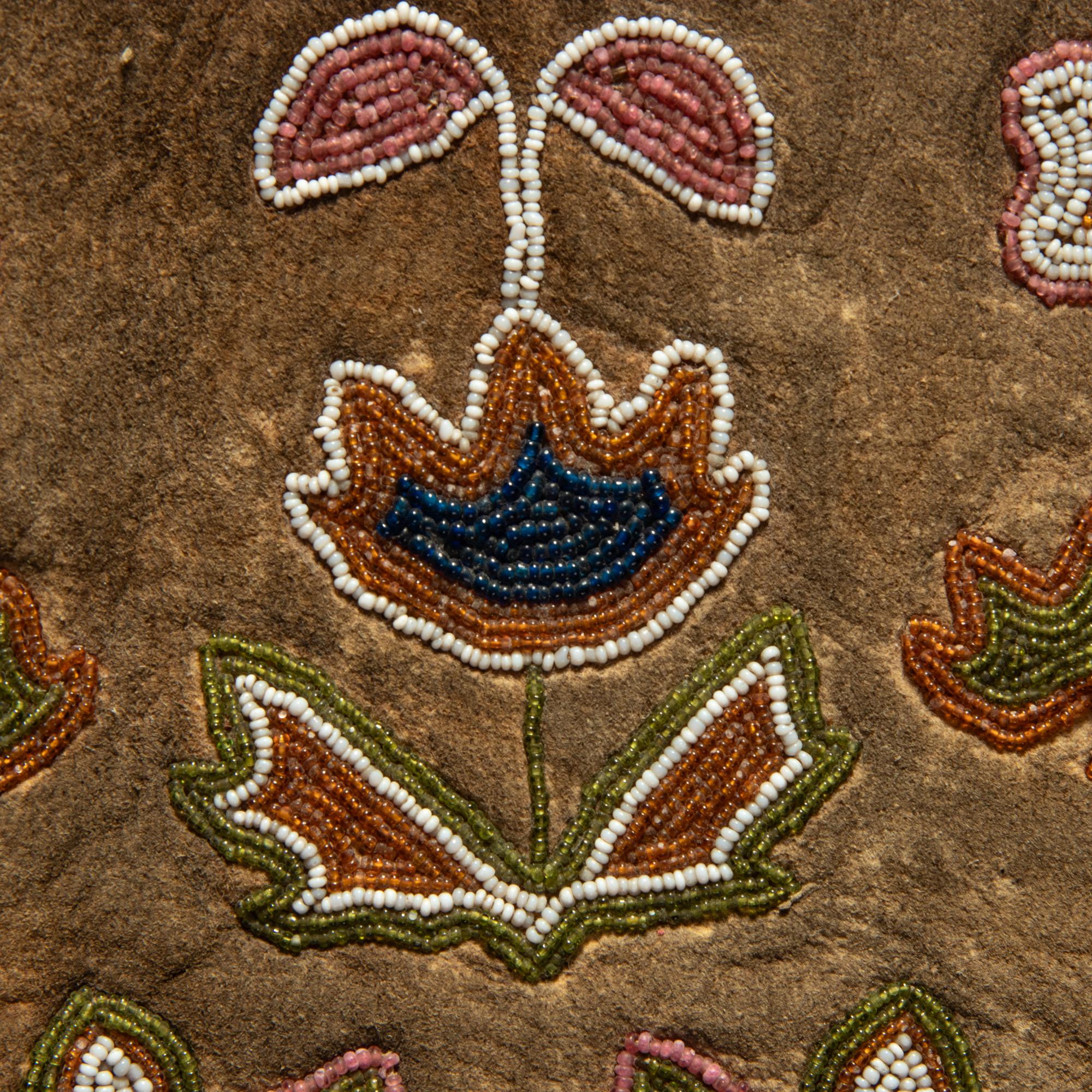 Apsáalooke [Crow] Beaded Hide Gauntlets