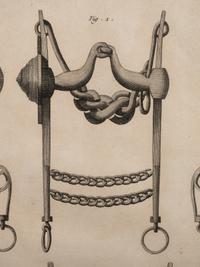 Four Engravings Depicting Horse Spurs, after Louis-Jacques Goussier