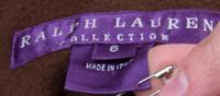 A Ralph Lauren Brown Suede Jacket, Size 6.