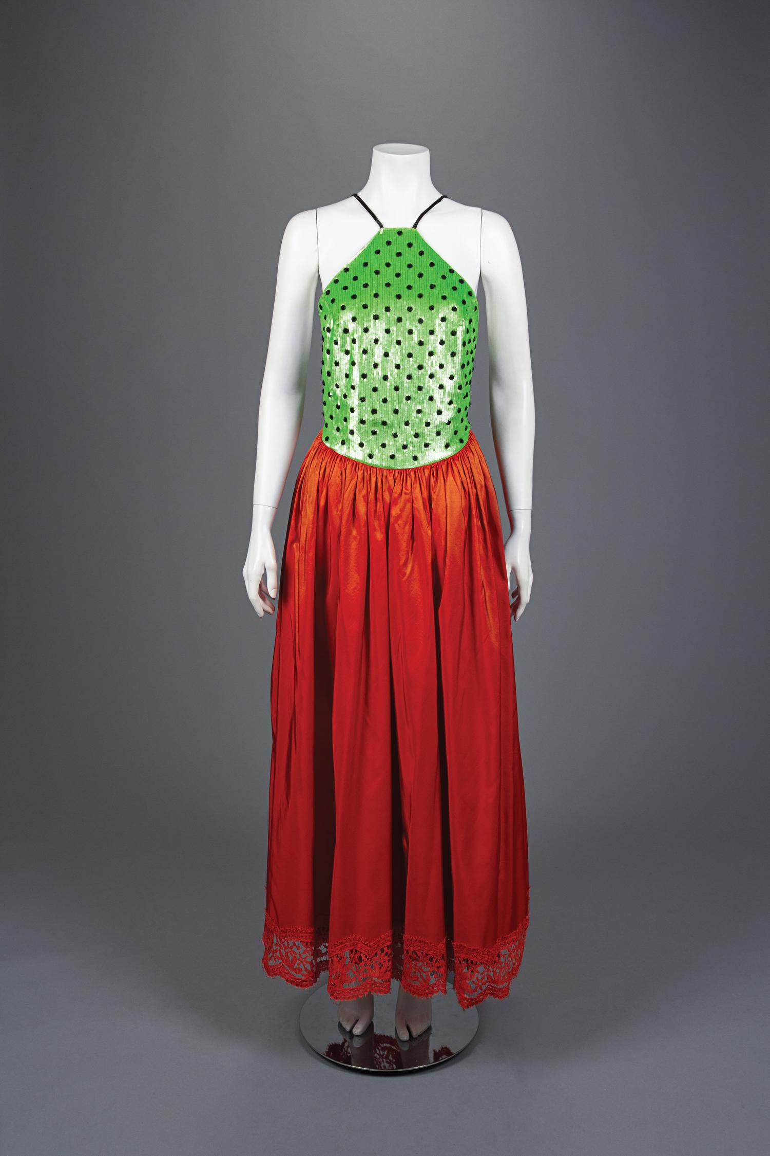 Geoffrey Beene Embroidered Dress with Bolero, c.1988