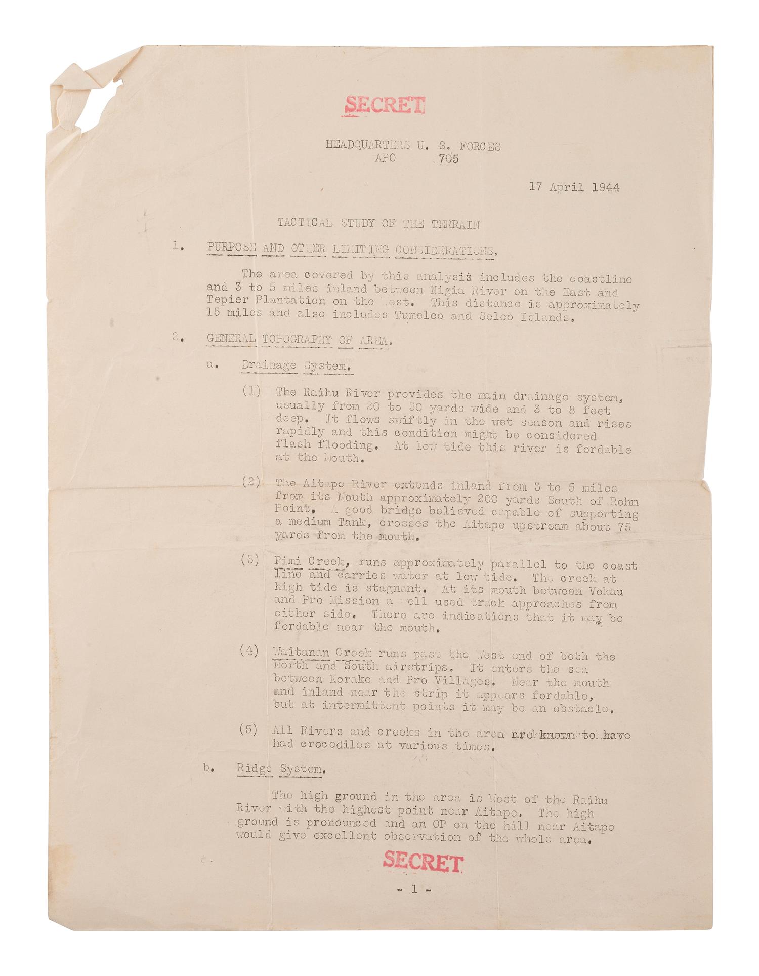 [WWII]. Diary and ephemera archive of Emerson J. Duricky, 3rd Brigade Army, Amphibious.