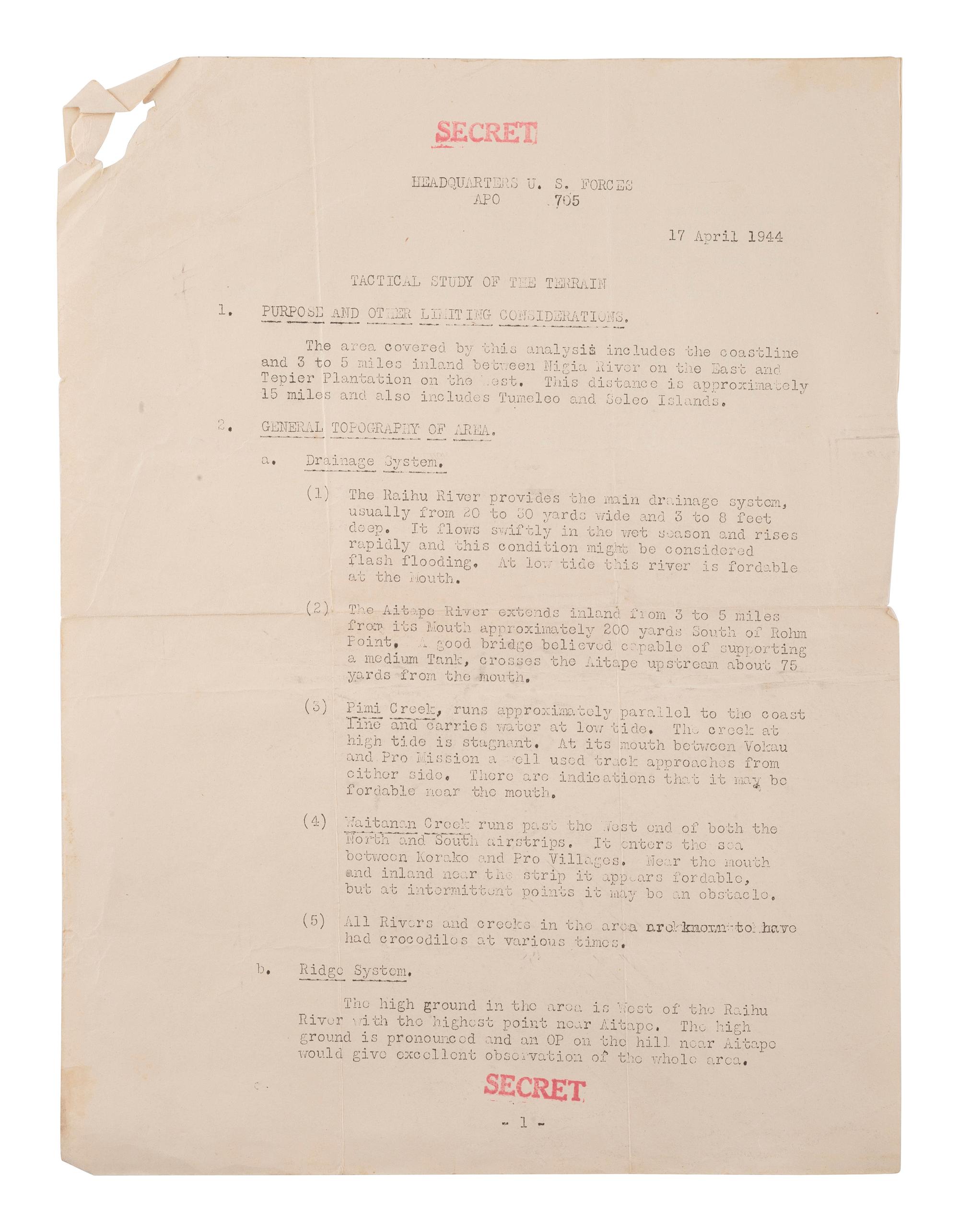 [WWII]. Diary and ephemera archive of Emerson J. Duricky, 3rd Brigade Army, Amphibious.