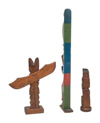Model Northwest Coast Totem Poles
