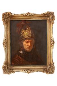 A Rosenthal Porcelain Plaque After Rembrandt