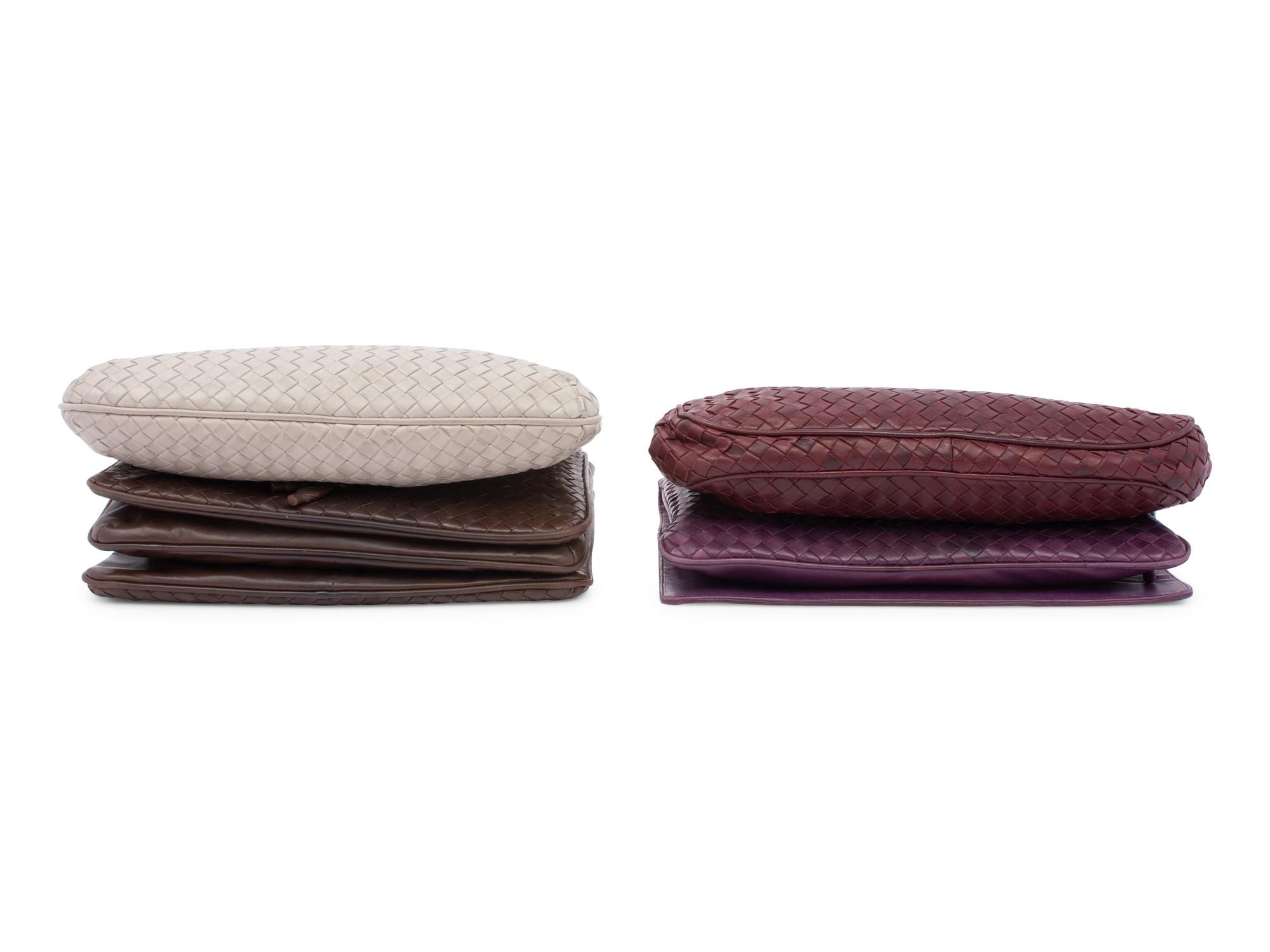Four Bottega Veneta Intrecciato Bags, 1980-90