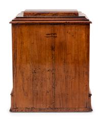 A Regency Rosewood and Parquetry Fall-Front Table Cabinet