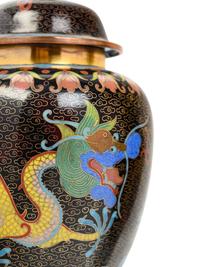 10 Chinese Cloisonné Enamel Vessels