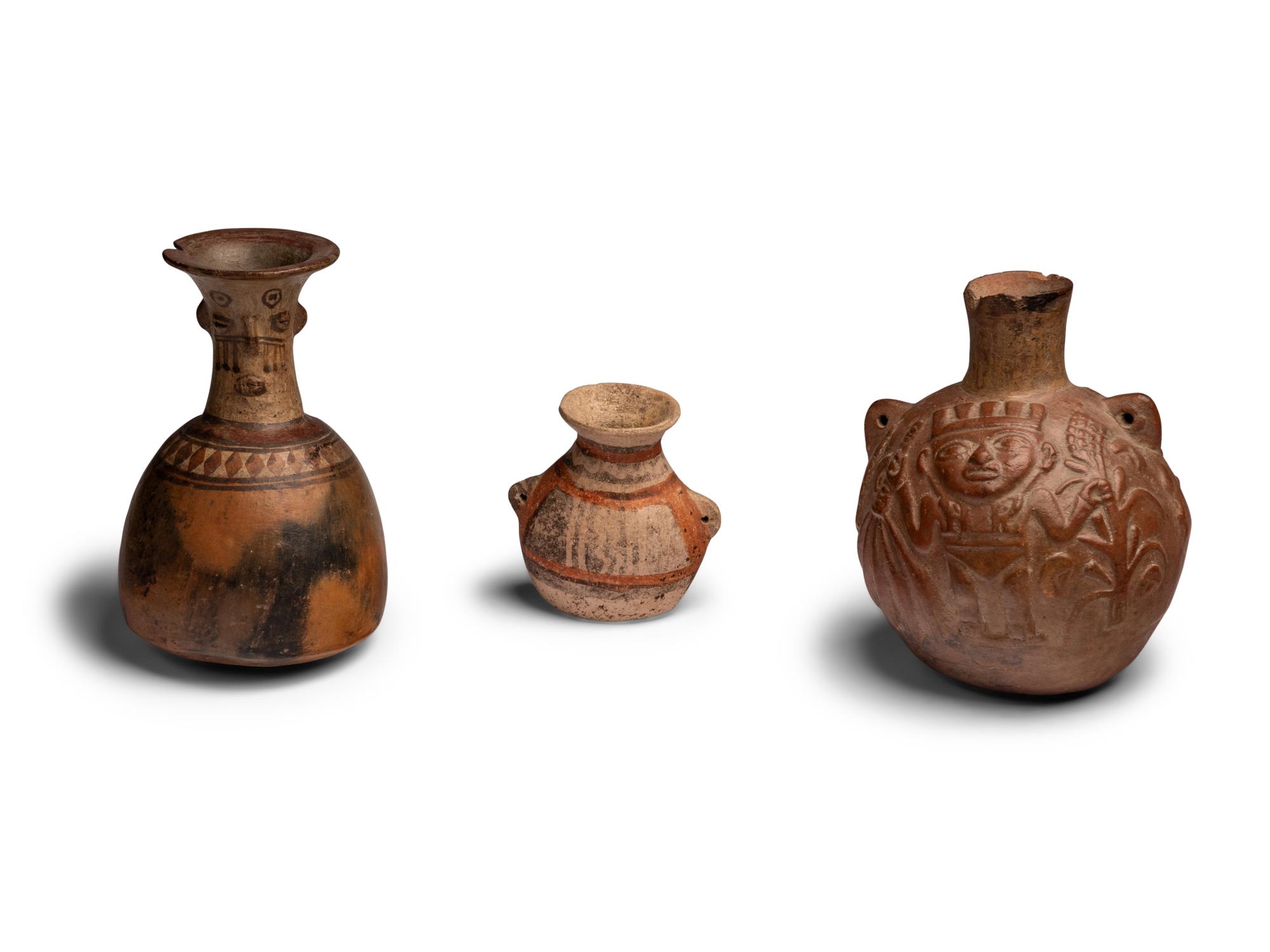 Eight Inca Terracotta Vessels
