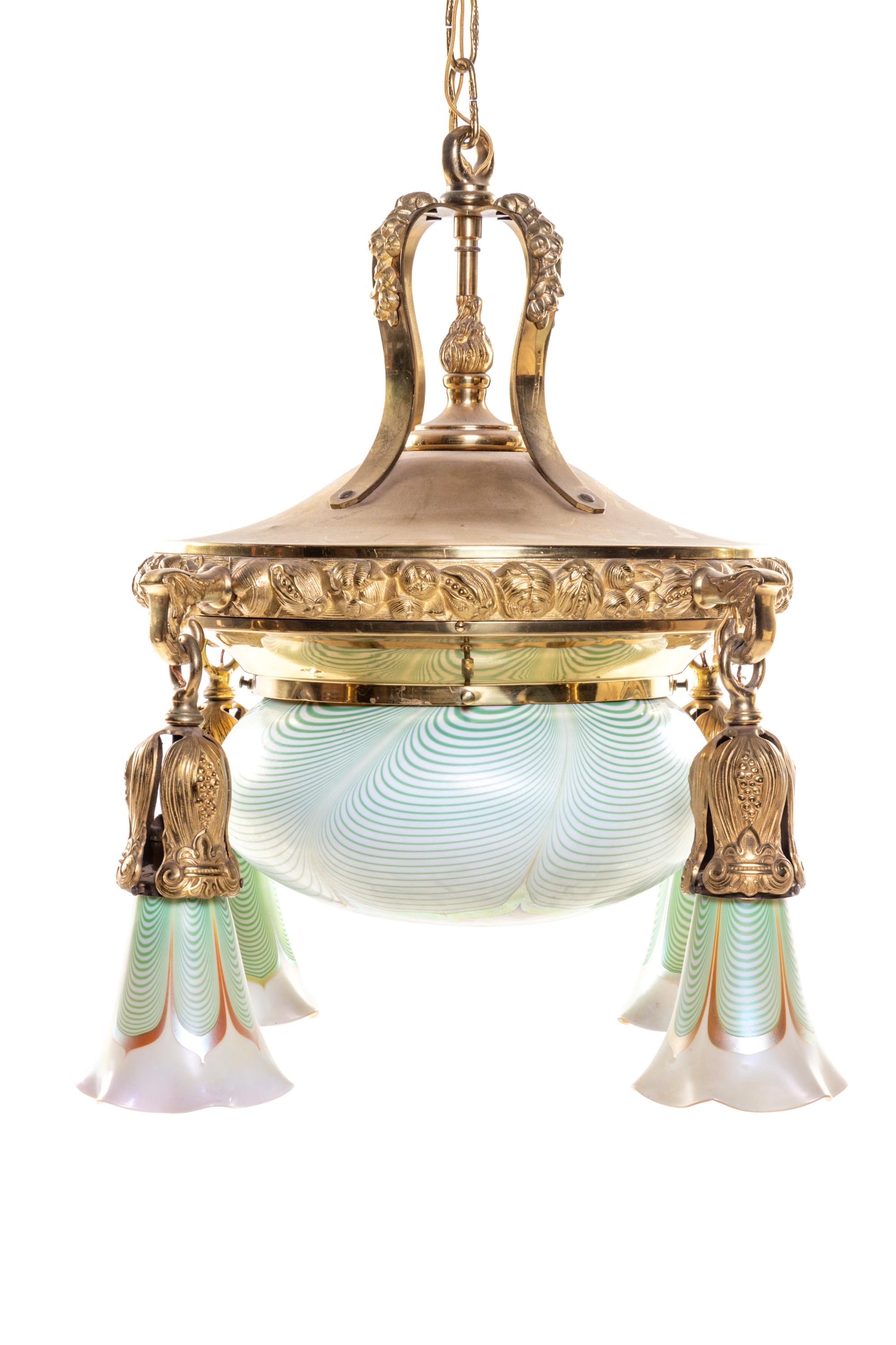 A Five Light Chandelier