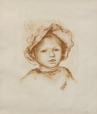 Pierre Renoir, de face from L'Estampe Originale, c. 1893
