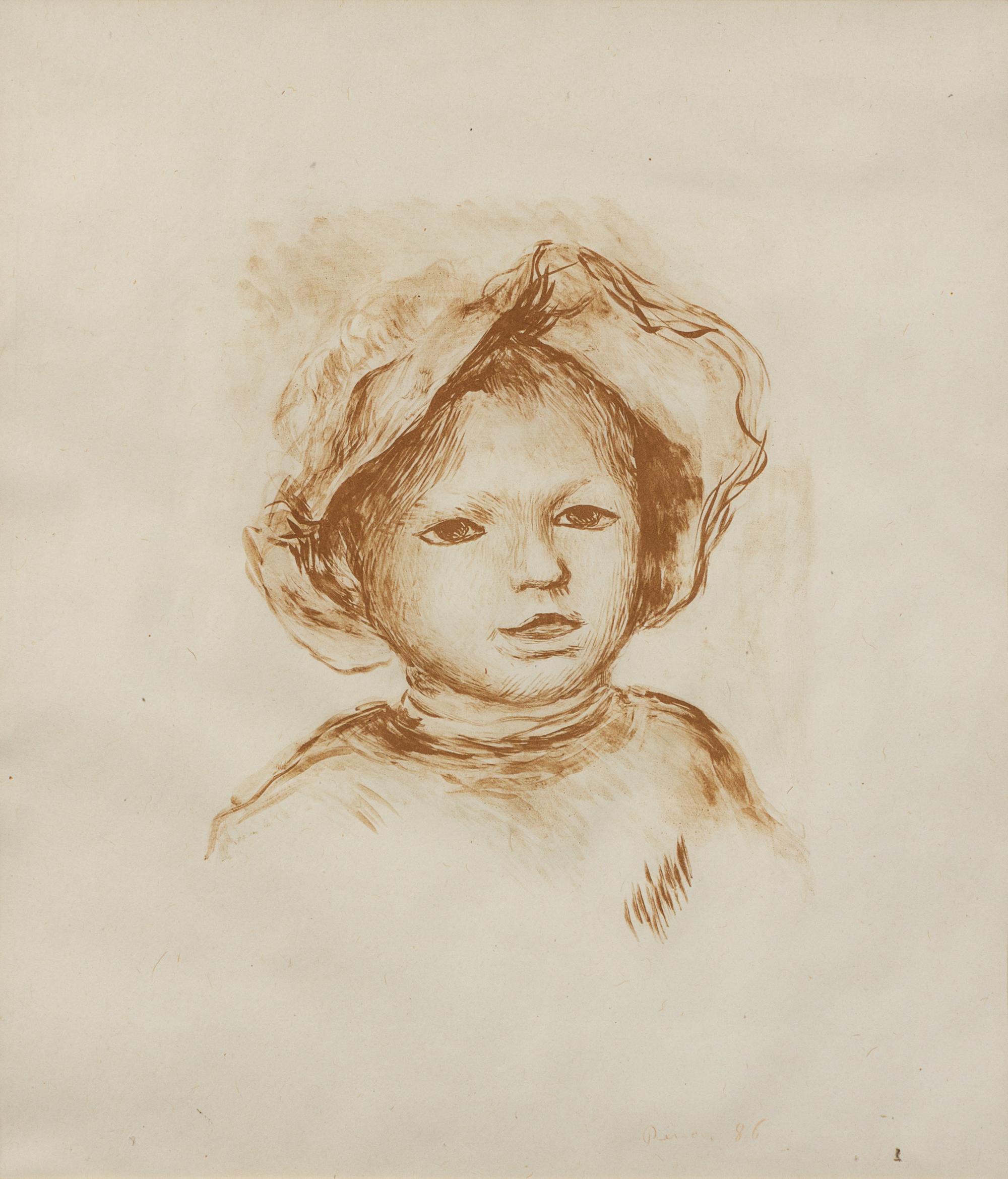 Pierre Renoir, de face from L'Estampe Originale, c. 1893