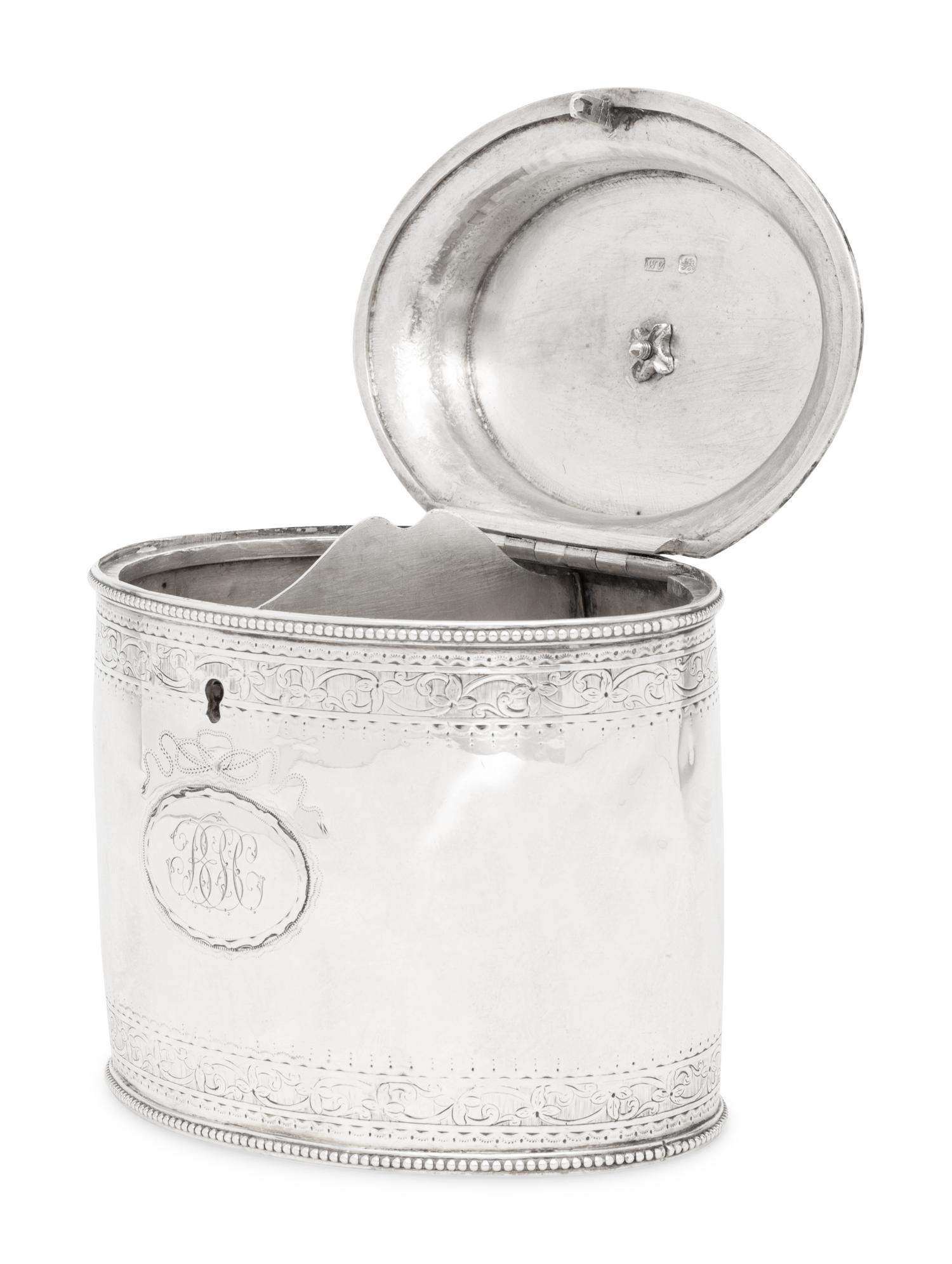 A George III Silver Tea Caddy