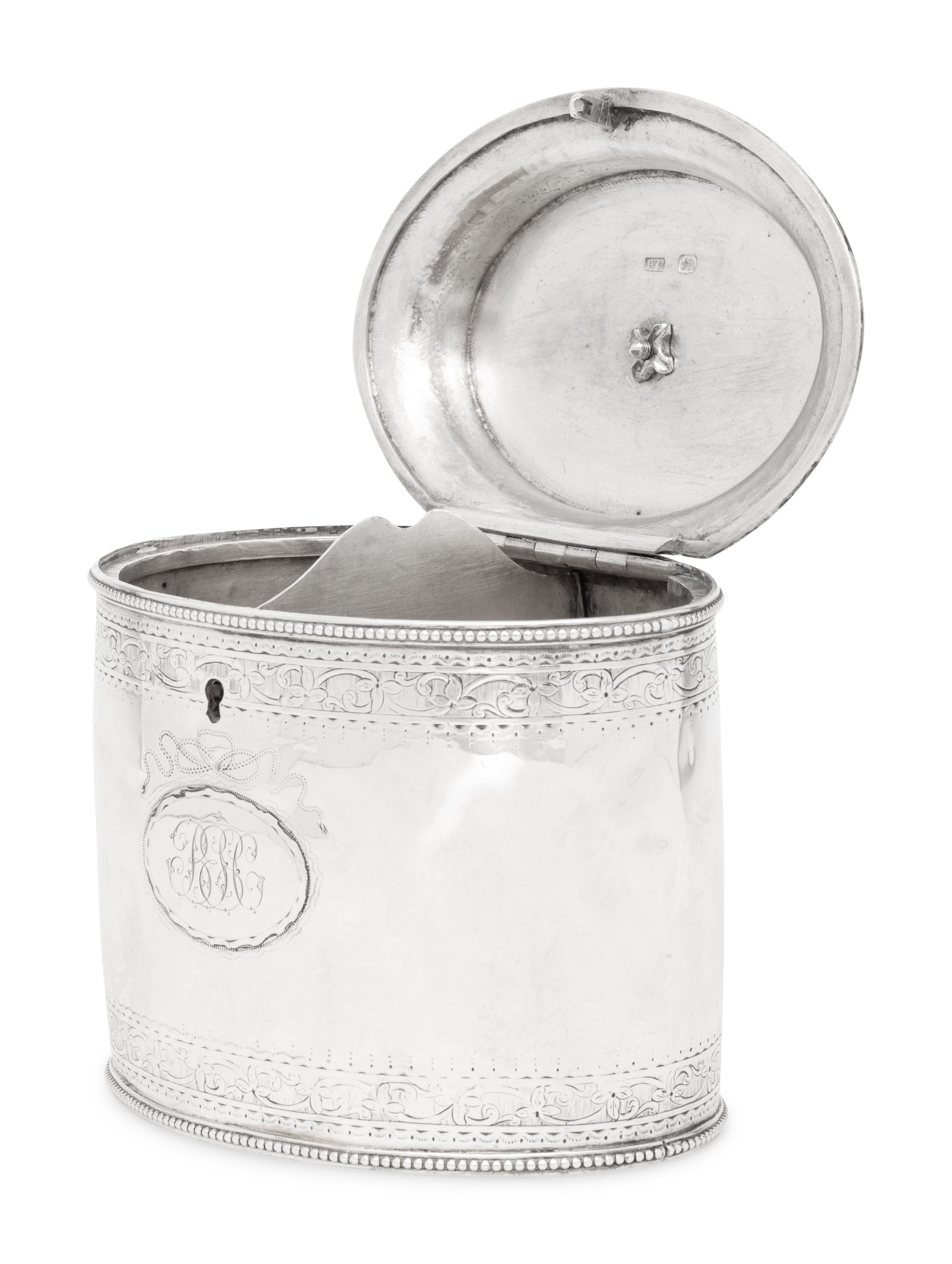 A George III Silver Tea Caddy
