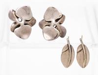 A Collection of Sterling Silver Earclips, Angela Cummings, 11.50 dwts.