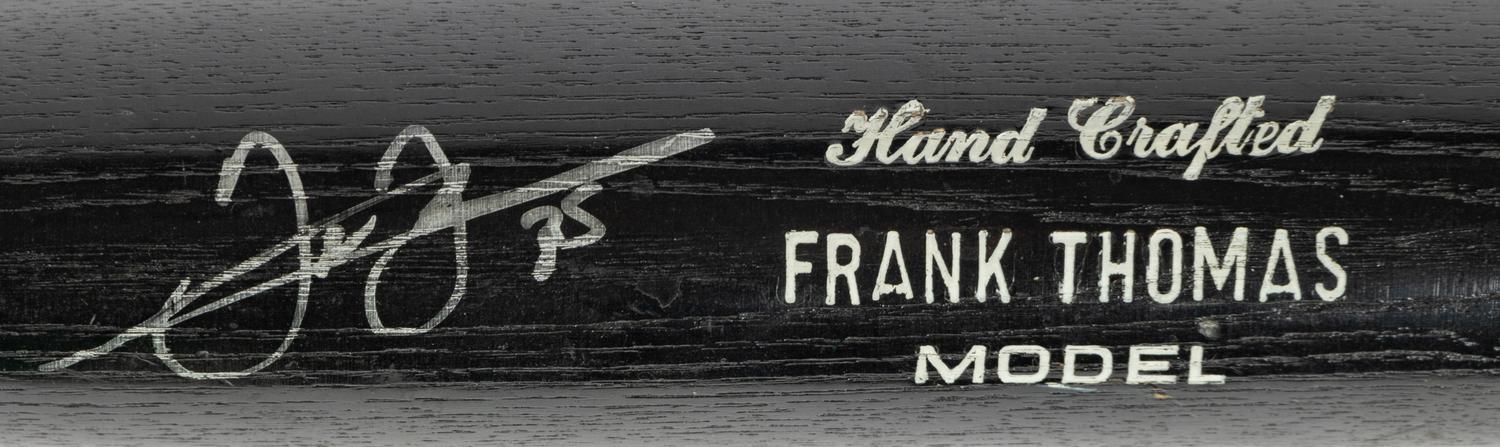 A Frank Thomas Signed Autograph Worth Baseball Bat and Official Major League Baseball (Beckett Authentication Services BAS Certified),