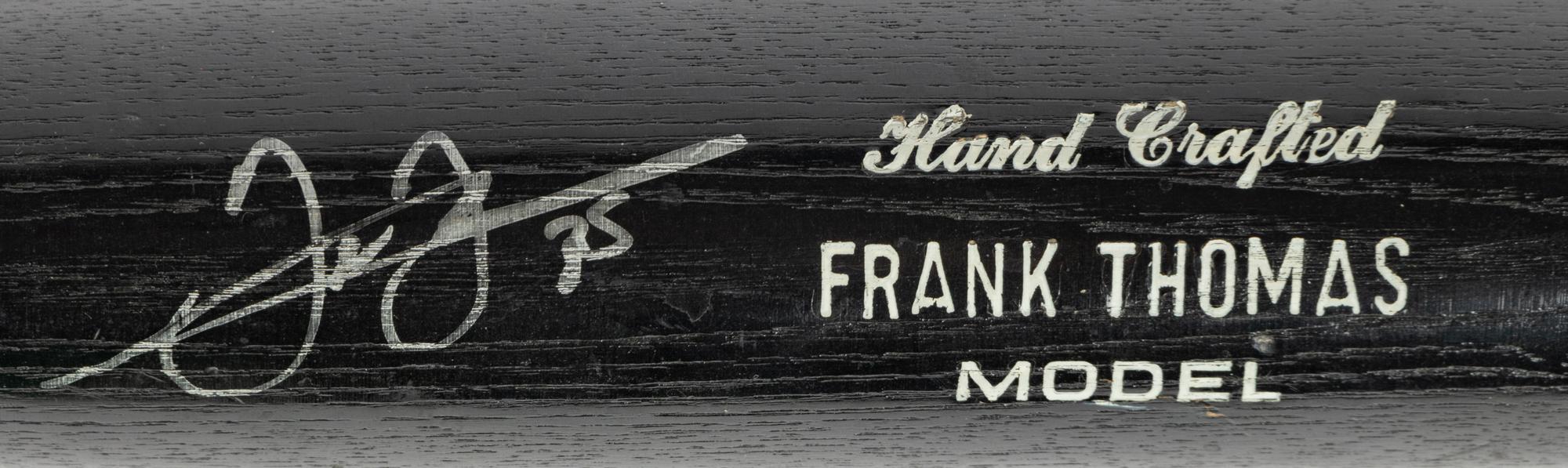 A Frank Thomas Signed Autograph Worth Baseball Bat and Official Major League Baseball (Beckett Authentication Services BAS Certified),