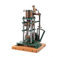 A Painted Metal Marine Steam Engine